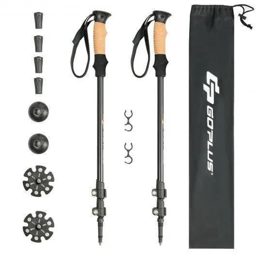 2 Pack Adjustable Walking Hiking Poles