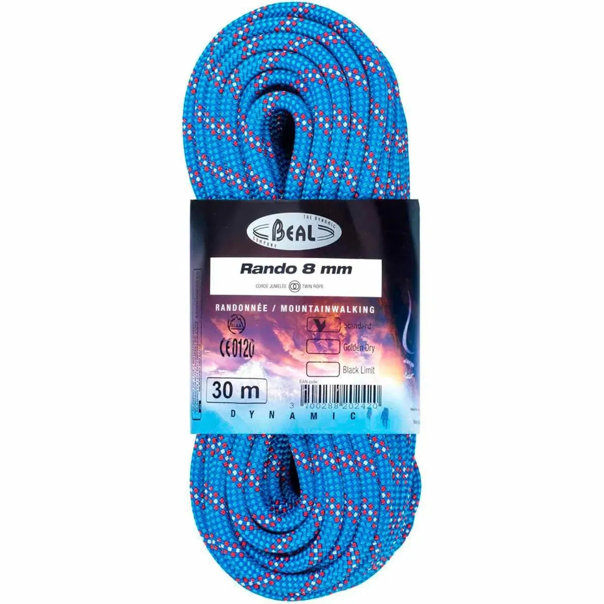 8mm Rando 30m Walking Rope - Blue