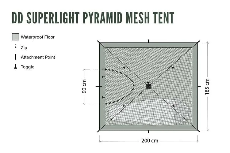 DD SuperLight - Pyramid - Mesh Tent