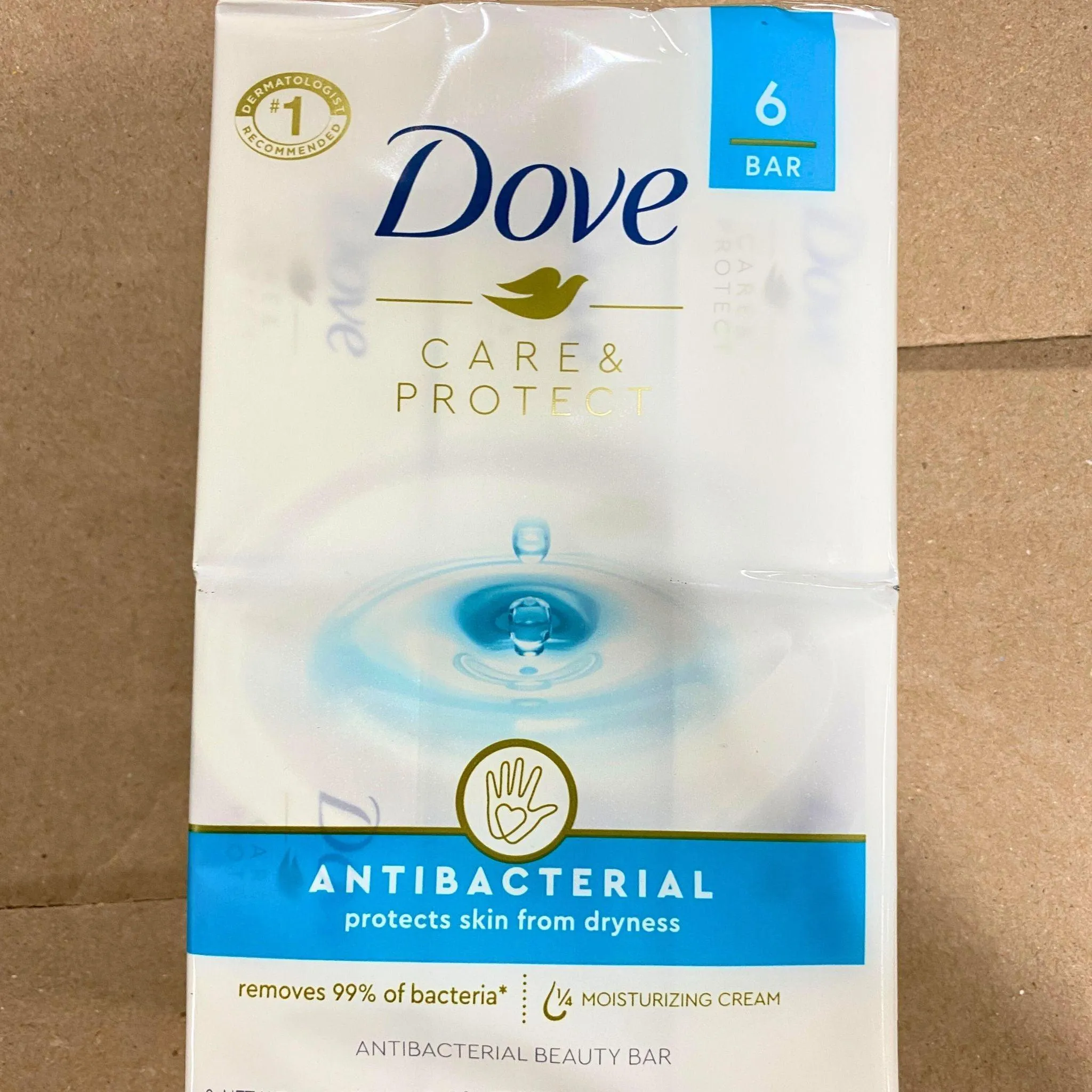 Dove Care & Protect Antibacterial Bar Soap 6 pack bar (48 Pcs Lot)