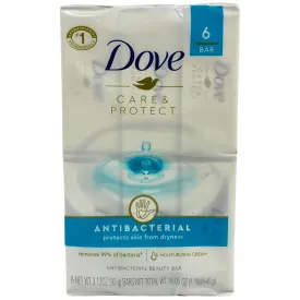 Dove Care & Protect Antibacterial Bar Soap 6 pack bar (48 Pcs Lot)