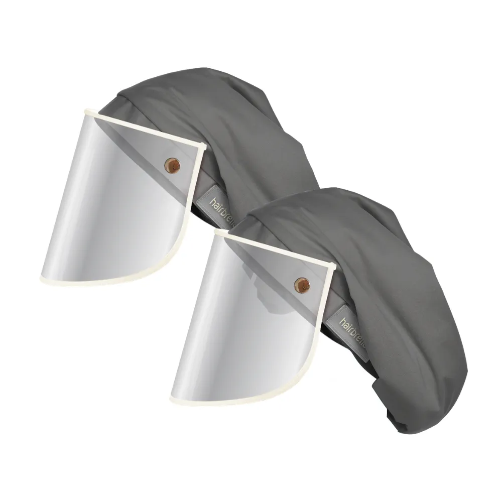 Hairbrella Pro XL Rain Hat   Face Shield - Bundle (2)