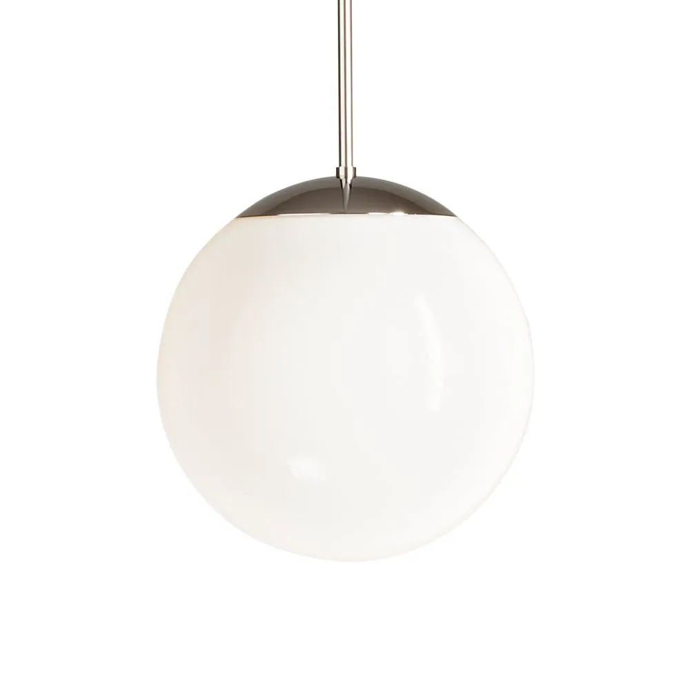 HL 99 Bauhaus Pendant Lamp with Opaline Ball by TECNOLUMEN