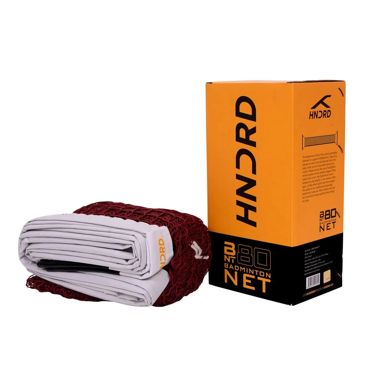 HUNDRED HD-BN-90 Badminton Net, Brown