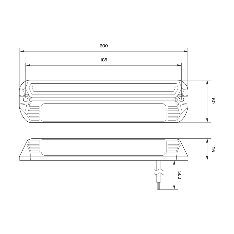 LED Autolamps SL200 Scene Lamp - Black