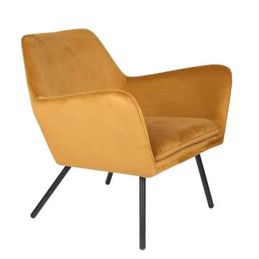 Lounge Chair Bon Velvet Gold