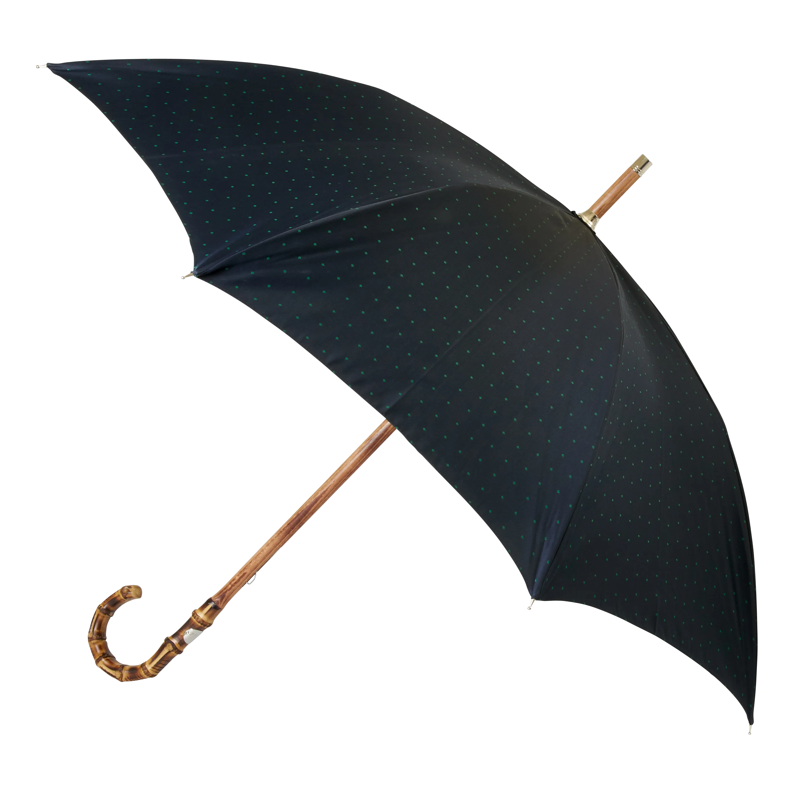 Maglia Francesco Navy Canopy Umbrella with Bamboo Handle