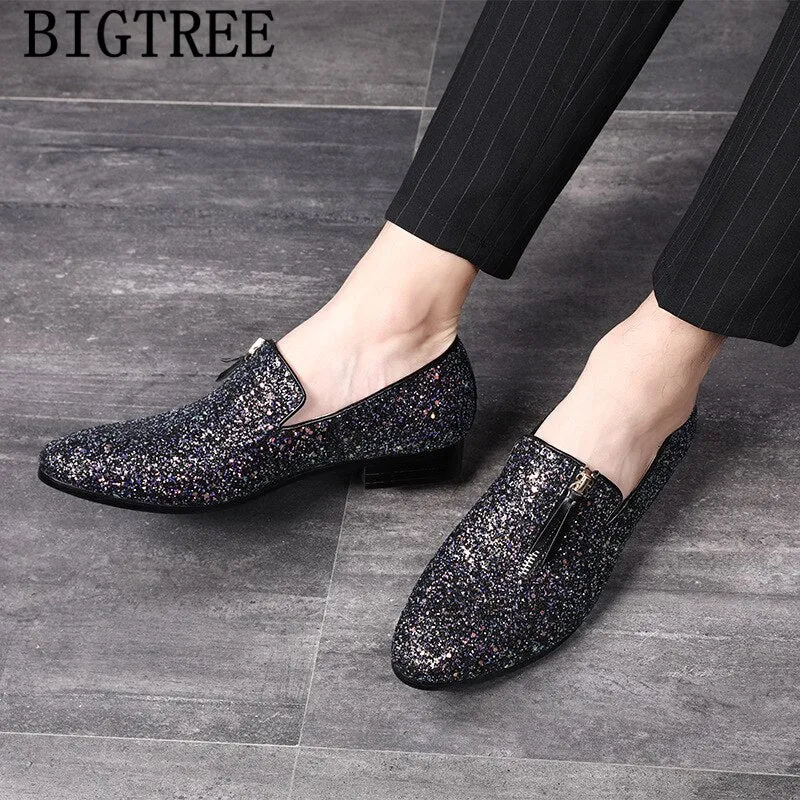 Men's Glitter Loafers