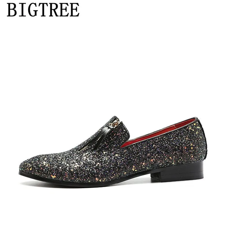 Men's Glitter Loafers