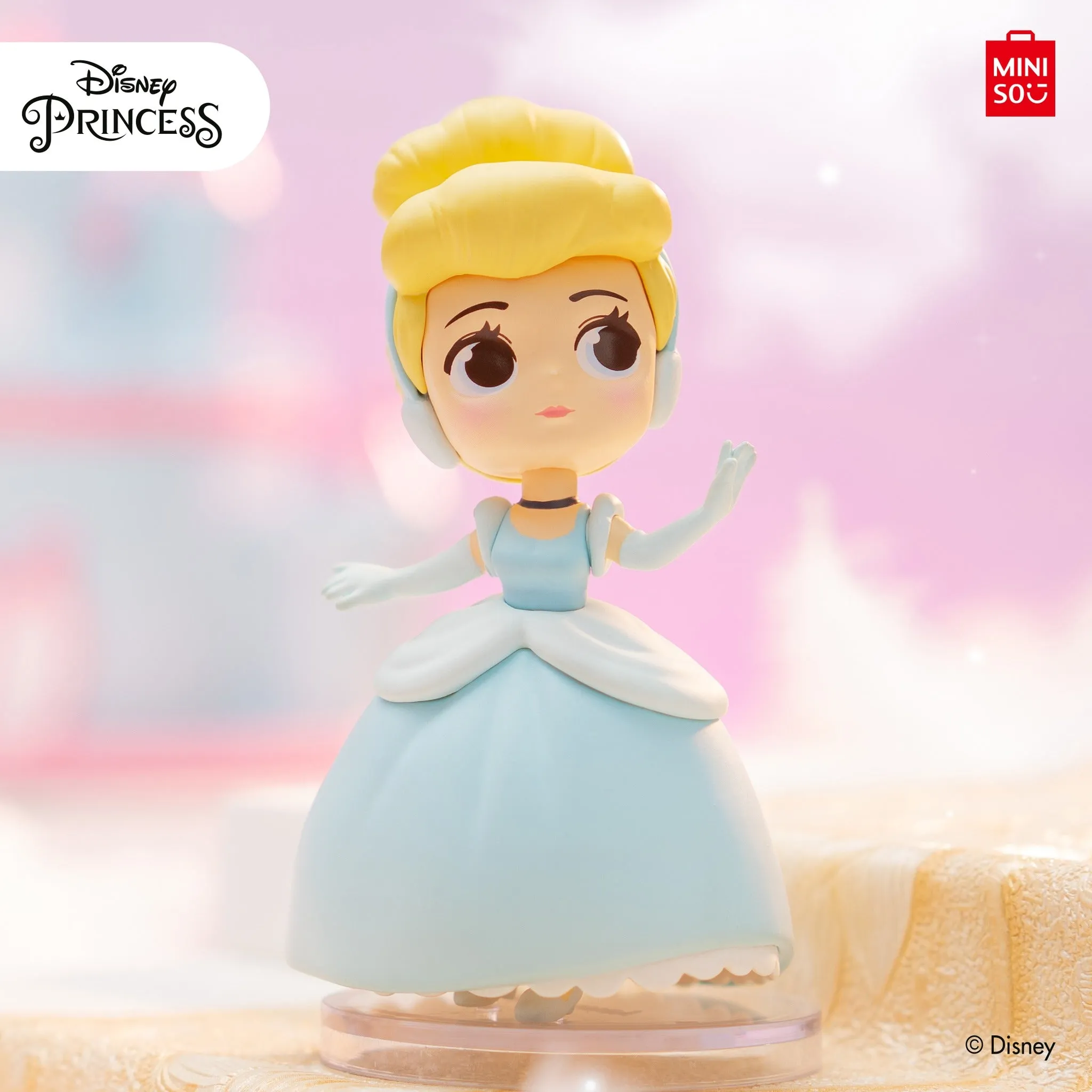 MINISO Disney Princess Collection Figure Basic Blind Box(Random Color)