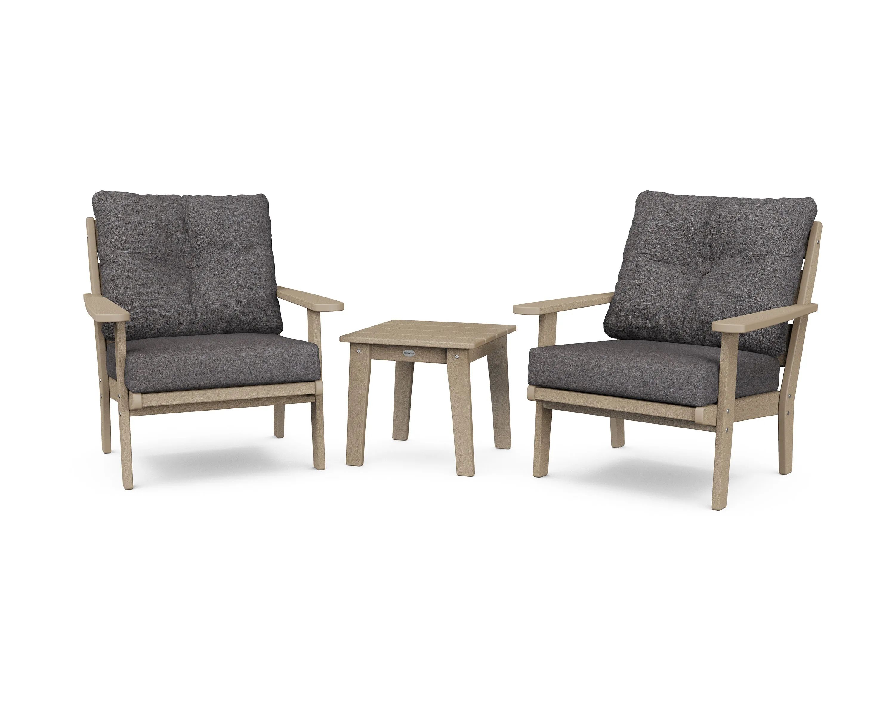 POLYWOOD® Lakeside 3-Piece Deep Seating Chair Set in Vintage