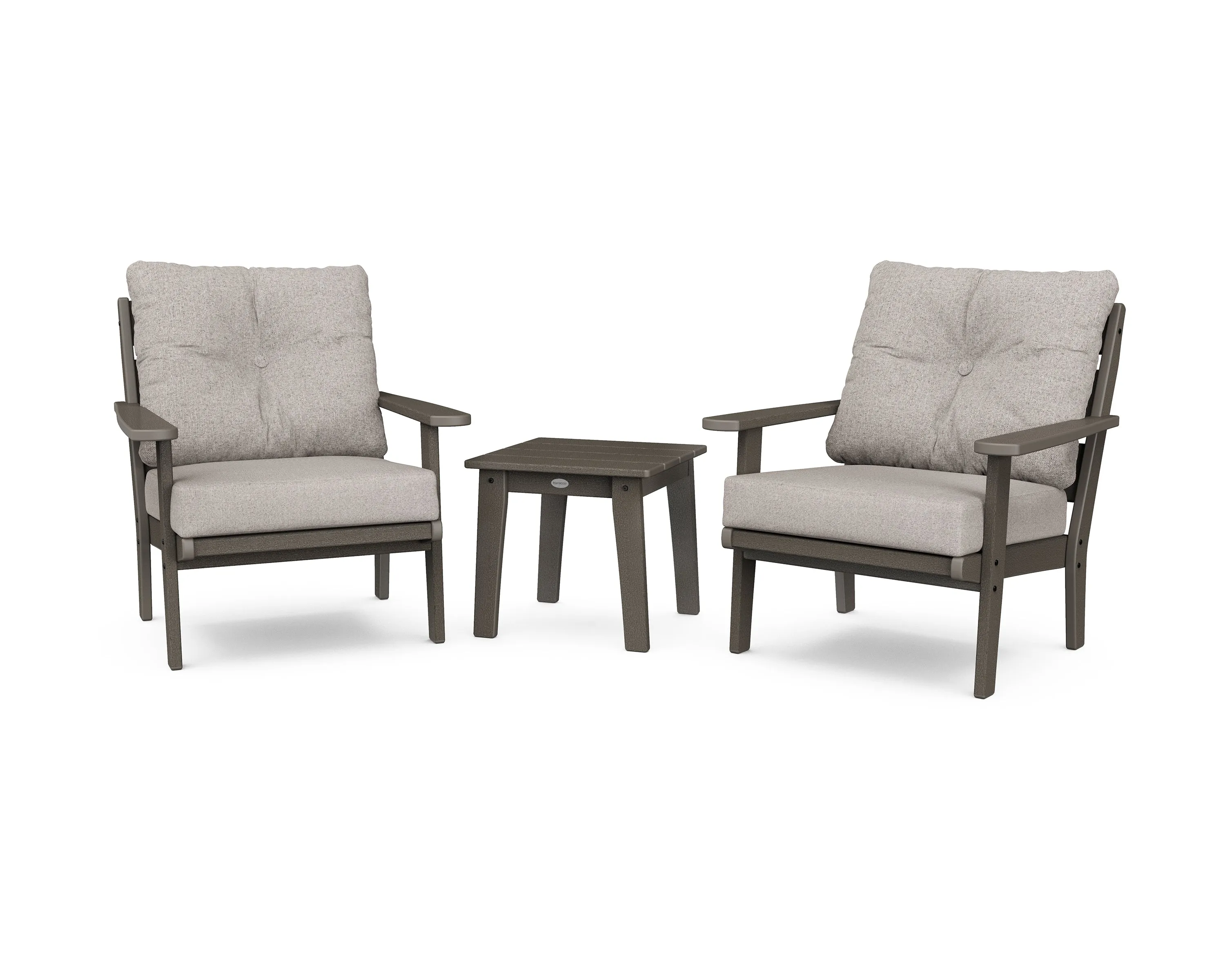 POLYWOOD® Lakeside 3-Piece Deep Seating Chair Set in Vintage