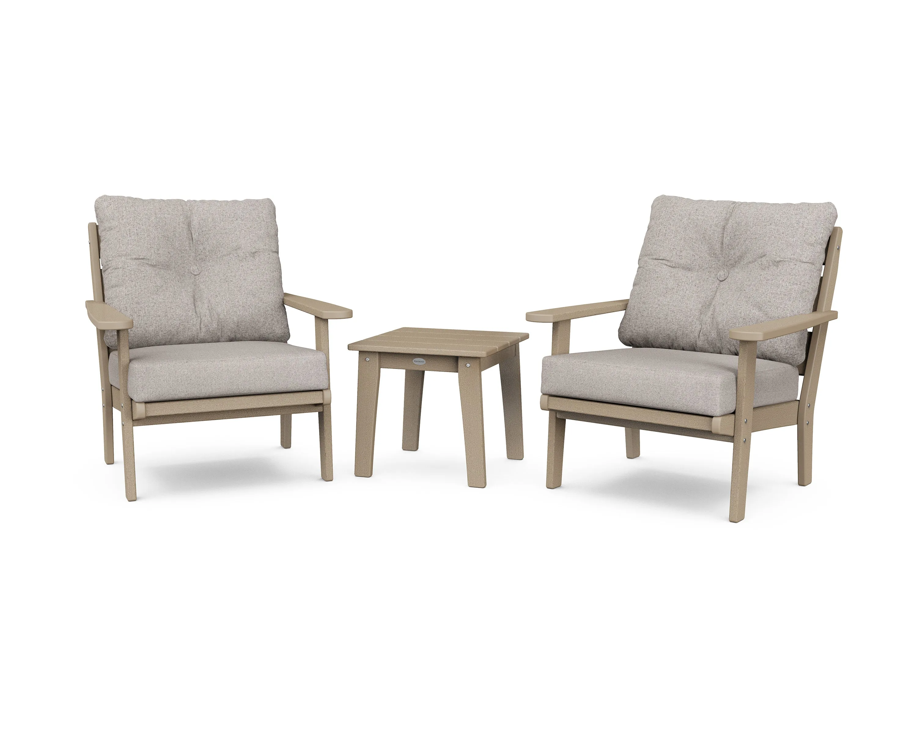 POLYWOOD® Lakeside 3-Piece Deep Seating Chair Set in Vintage