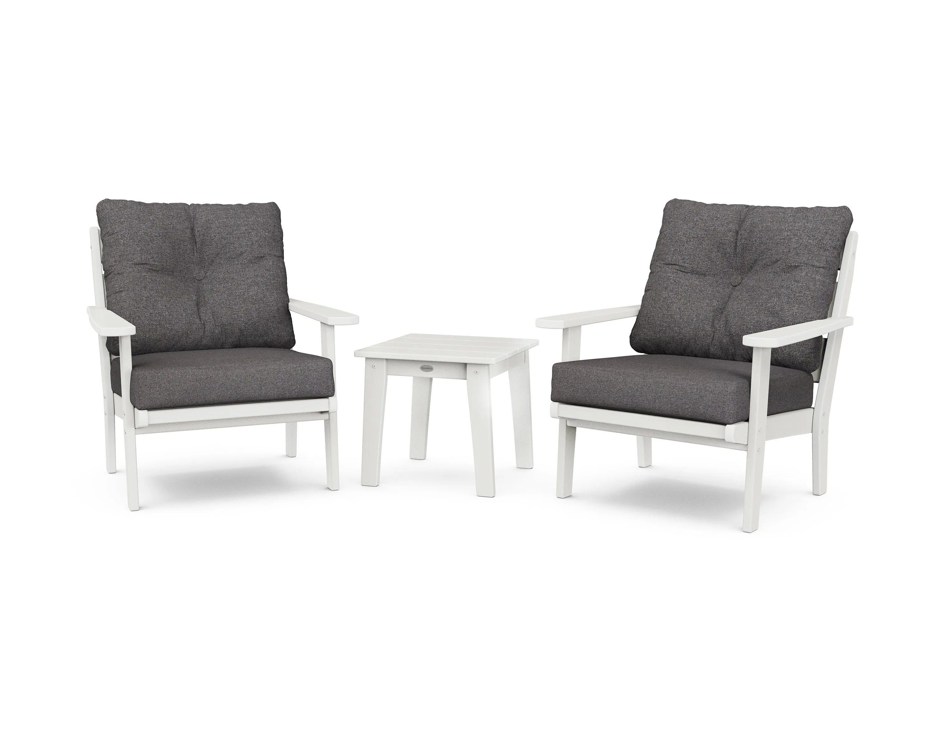 POLYWOOD® Lakeside 3-Piece Deep Seating Chair Set in Vintage