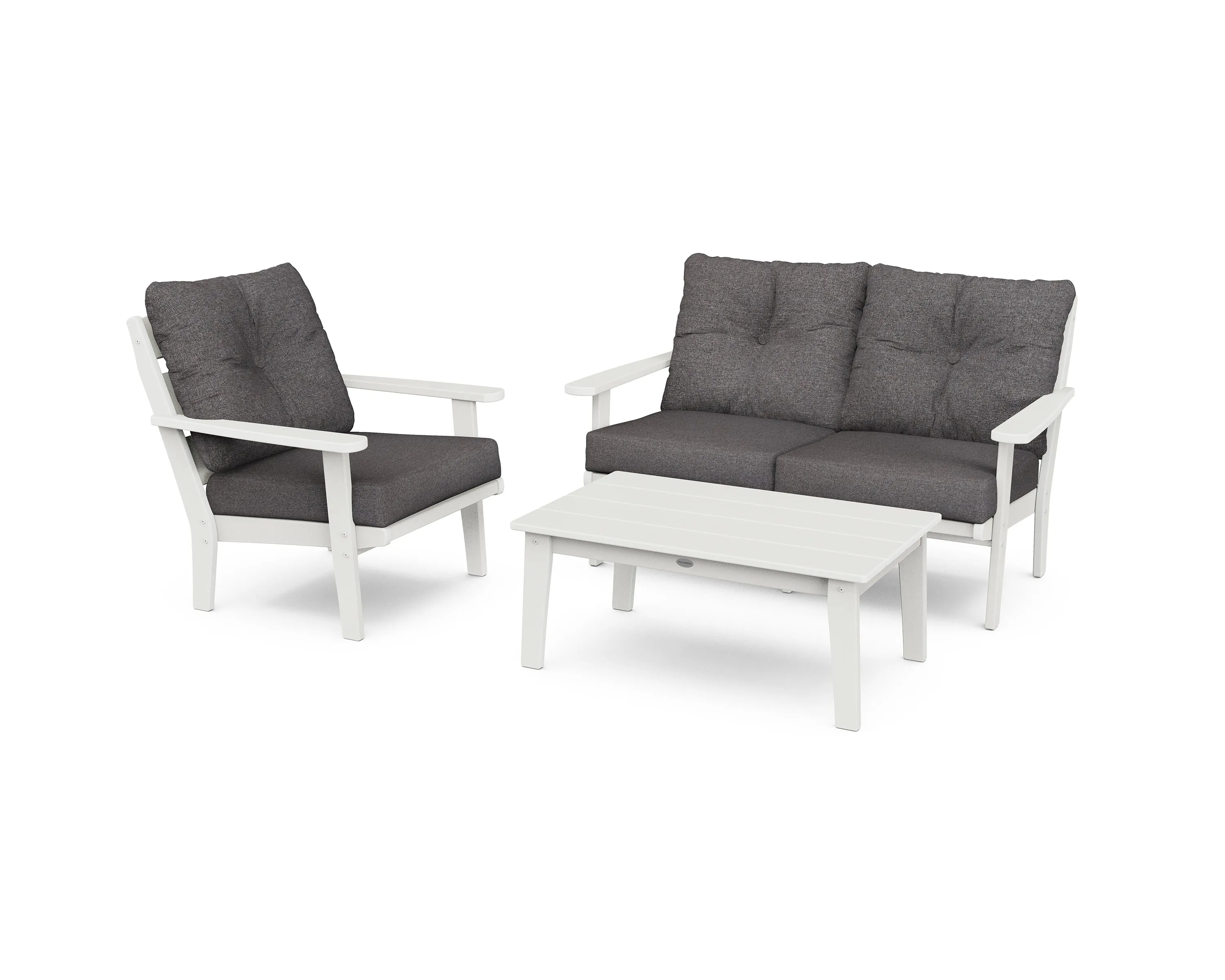 POLYWOOD® Lakeside 3-Piece Deep Seating Set in Vintage