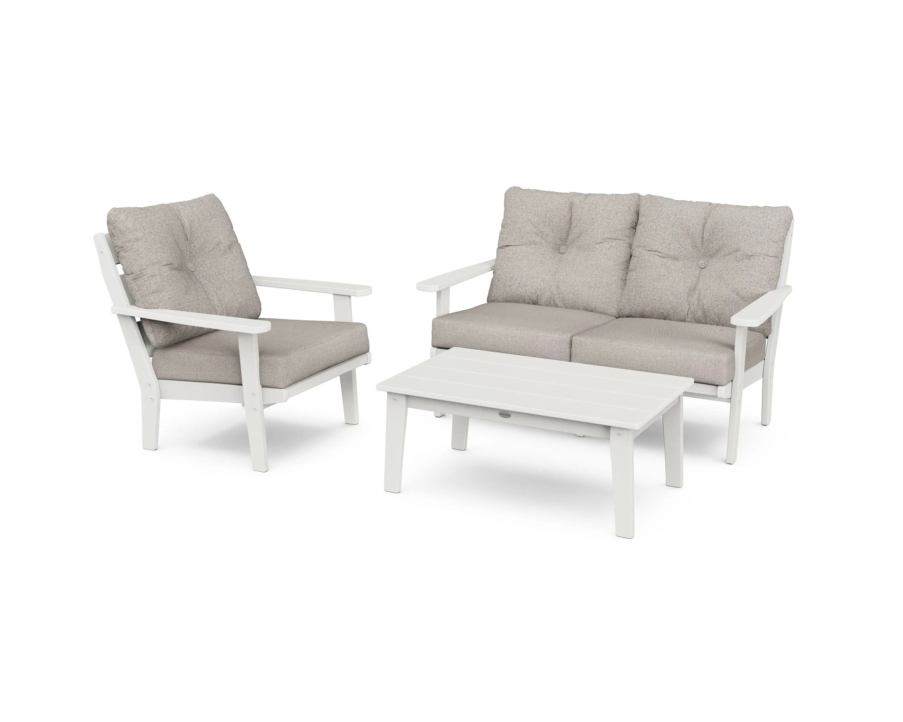 POLYWOOD® Lakeside 3-Piece Deep Seating Set in Vintage