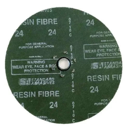 Standard Abrasives  Quick Change A/O Resin Fiber Disc 7"x 7/8"  - 24 Grit