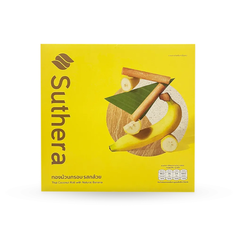 SUTHERA Coconut Roll Natural Banana 192g