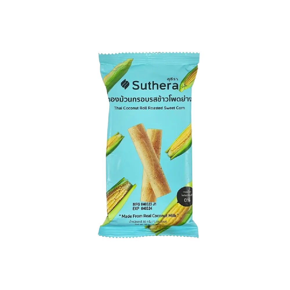 SUTHERA Coconut Roll Roasted Sweet Corn 30g