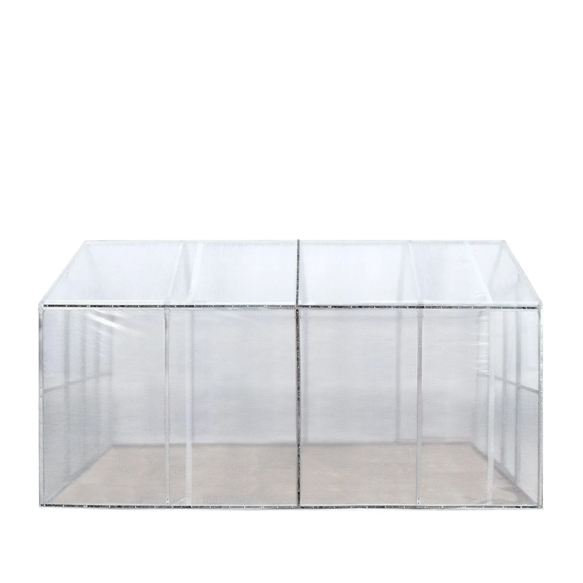 TMG Industrial 8’ x 13’ Greenhouse Grow Tent w/20 Mil Ripstop Leno Mesh PVC Cover, Galvanized Steel Frame, Roll-up Windows, TMG-GH813