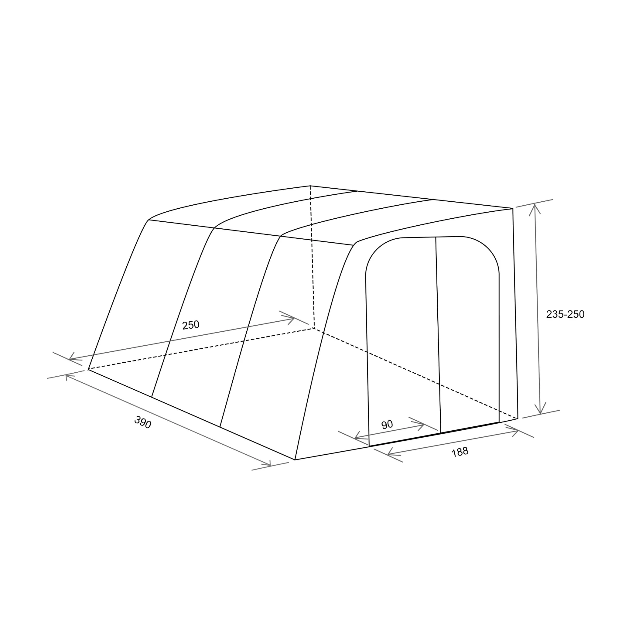 Unikka Wonderland Infatable Caravan Awning