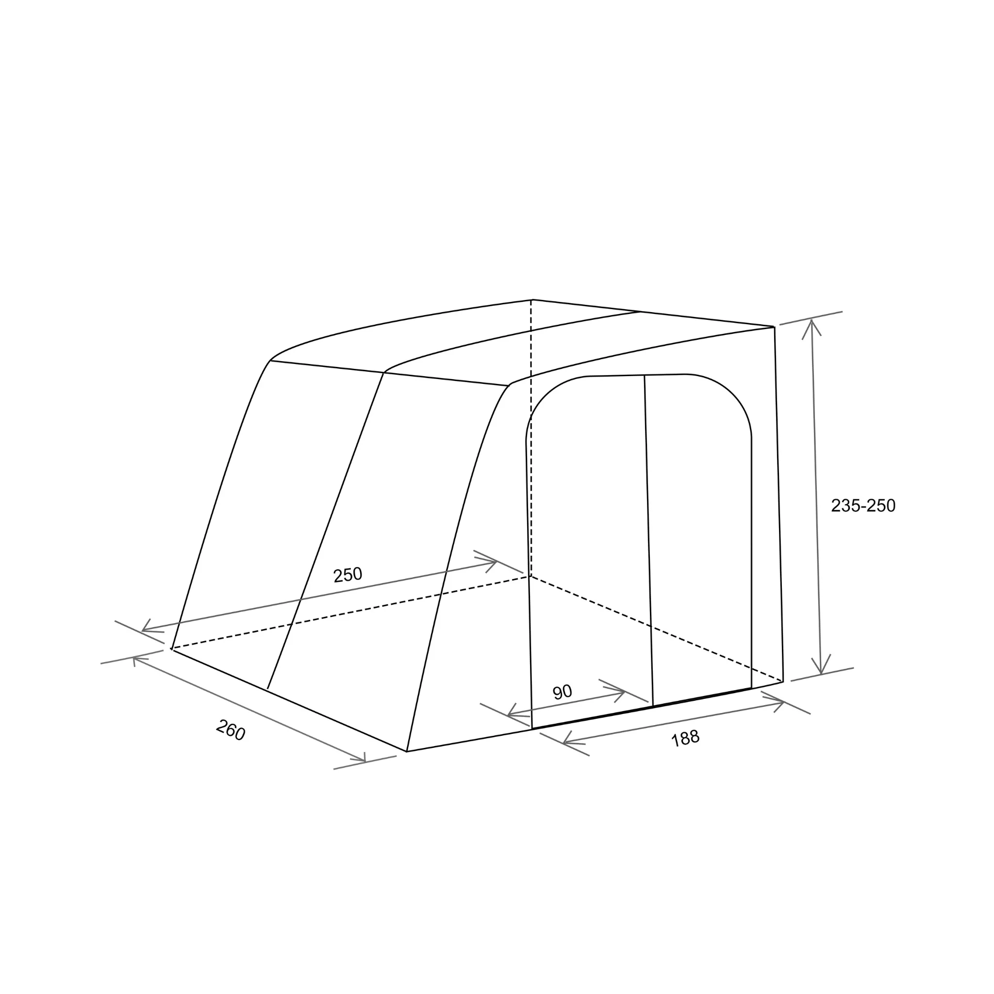 Unikka Wonderland Infatable Caravan Awning