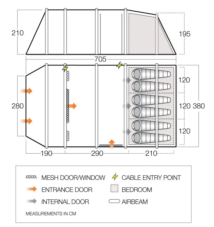 Vango Joro Air 600XL Sentinel Eco Dura Tent